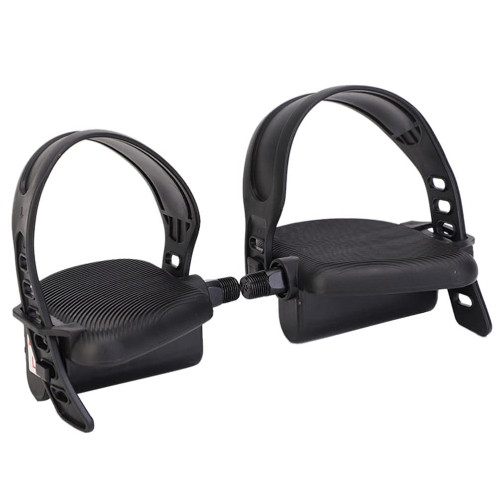 VANZACK rutschfeste Fahrradpedale aus Gummi und Stahl Einfach zu Montieren und Demontieren für Outdoor Fitnessgeräte und Heimtrainer Zubehör