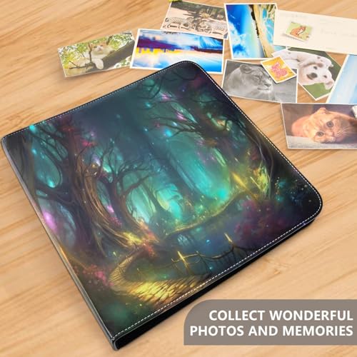 Álbum de Fotos Adhesivo DIY Scrapbook 3 Anillos Bosque Mágico 40 Páginas 8x10 para Memorias miniatura 5
