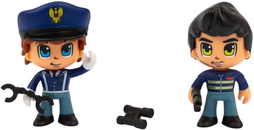 Giochi Preziosi Police – Police Action Figures, Pack of 2 Figures 7 cm, Original Uniforms and Accessories Included, for Children from 4 Years
