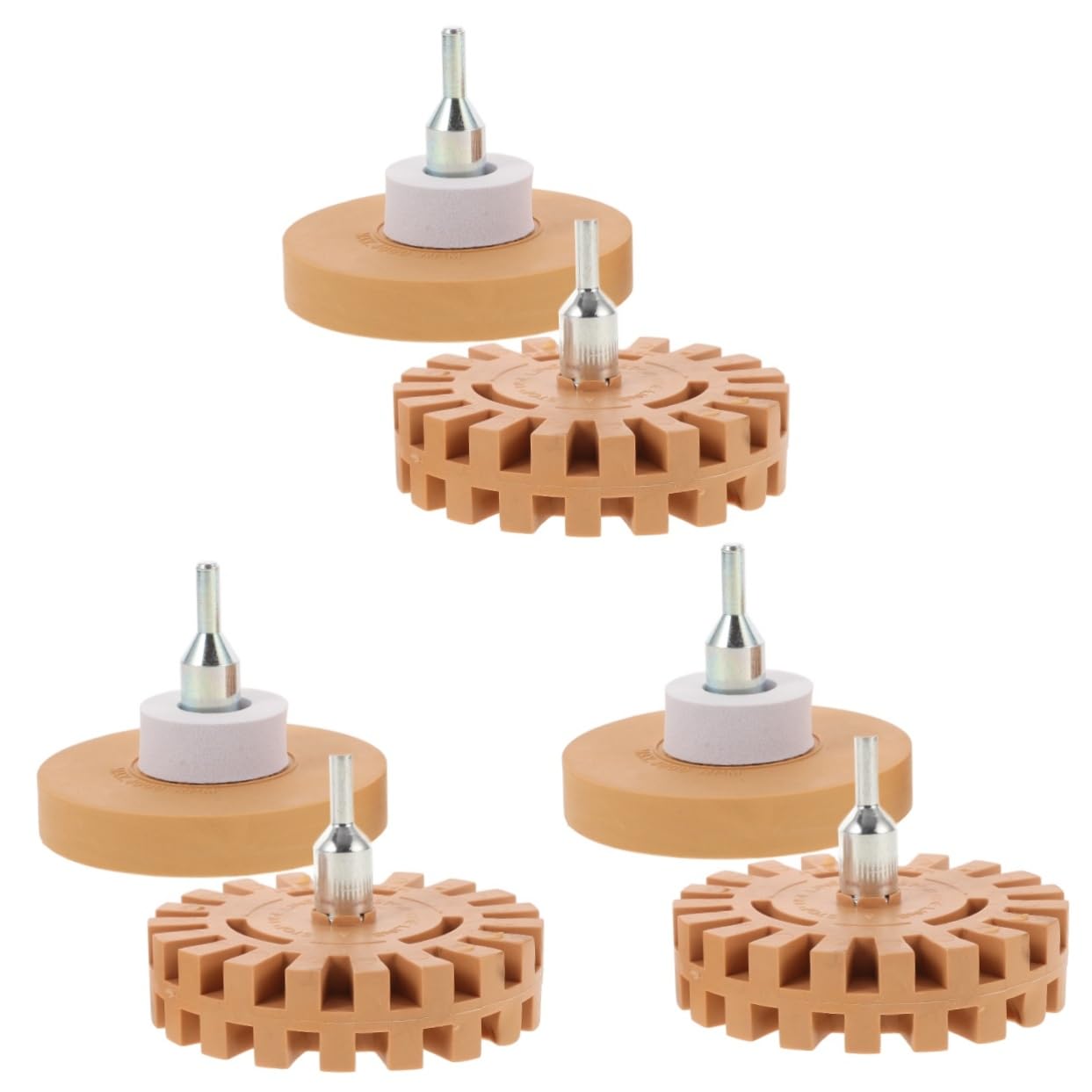 iplusmile 6 Stk Gummirad entfernen Aufkleber fürs Auto gekneteter Radiergummi Autoaufkleber Radierer Fix Rad zur Farbentfernung Aufkleber Rad Aufkleber-Entferner Radiergummi für Bohrer Khaki