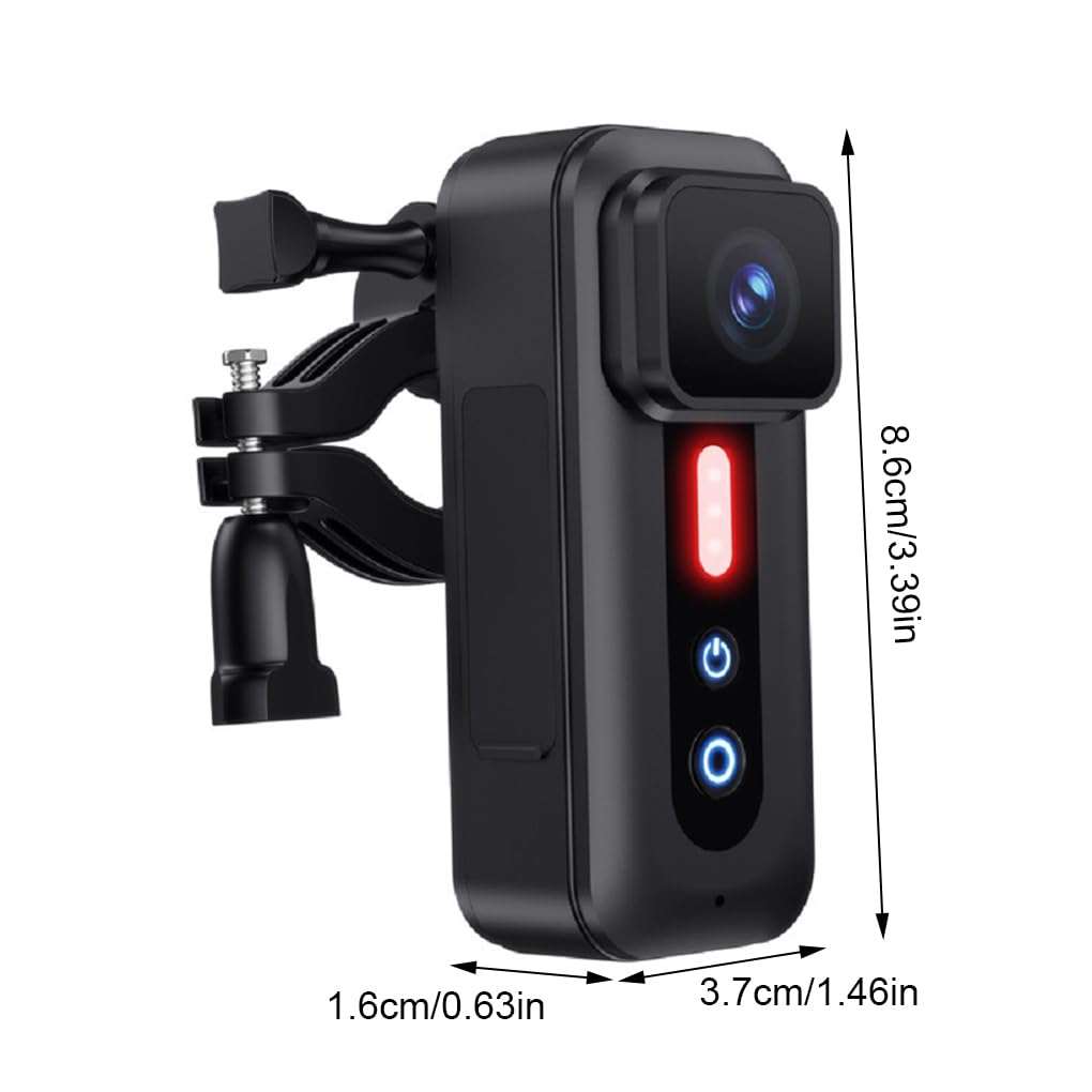 Motociclo Bici 4K HD Telecamera portatile Wi-Fi Video Registrazione Telecamera Staffa di montaggio Opzione durevole per appassionati di ciclismo e viaggiatori