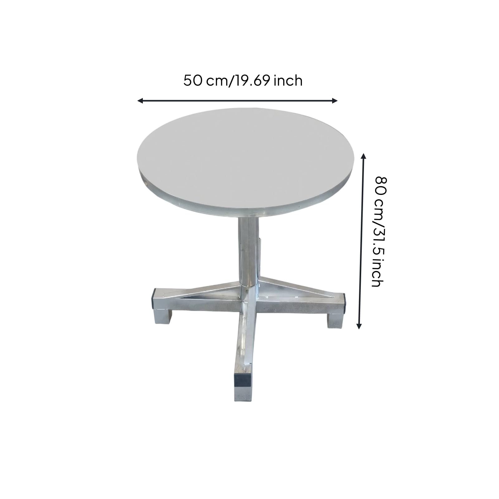 Sharplace Soporte de Pintura Giratorio Mesa Giratoria Rotatoria Base Estable Soporte Vertical con Tablero Redondo y para Aplicar, Diámetro 50cm X Altura 80cm