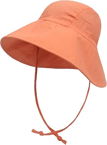Sombrero de sol para niña con protección UPF 50+, sombrero de verano con ala ancha, sombrero de pescador