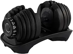Dumbbell Halter Gallant Elite Pro 24kg Regulável Com Base