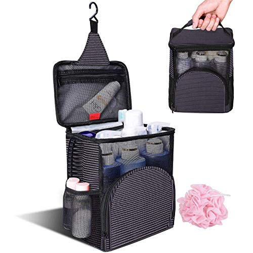KUSOOFA Shower Caddy Tote Bag, Toiletry Bag for Men and Women, Mesh Shower
