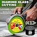 FIXLTFAST 4-1/2x7/8 inch Tile Cutter Glass Cutting Disc for Angle Grinder Glass Ceramic Diamond Cutting Blade Disc for Grinding Jade, Crystal, Wine Bottles-3Pack