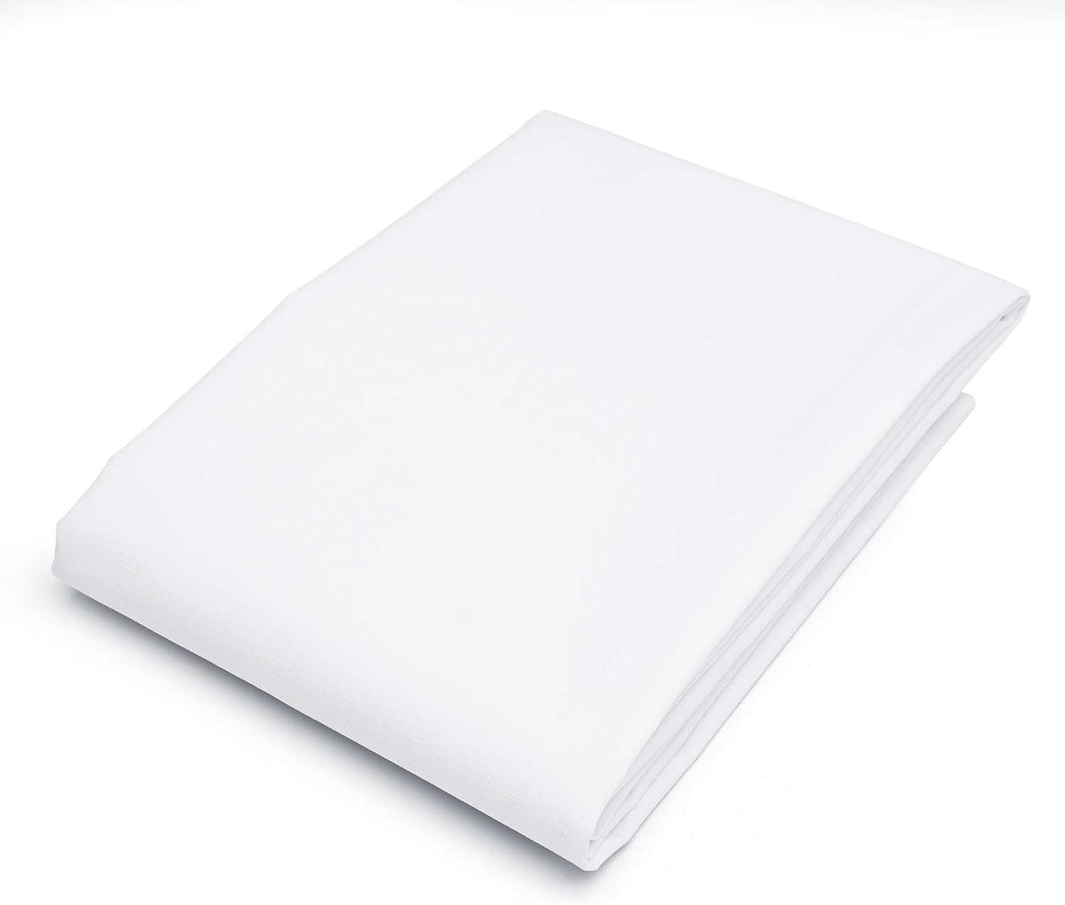 Pico Textiles 10 Yards Bolt - White Poly Cotton Twill Fabric - Sold by The Yard - Ideal for Pants, Jackets, Skirts, and Upholstery, Polyester Cotton Fabric for Sewing, Embroidery Fabric