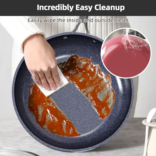 Image of Nuwave Lux 13pc Forged Lightweight Cookware Set PFAS Free, Healthy G10 Duralon Ceramic Coating, Ultra Non-Stick, Stay-Cool Handles, Works on All Cooktops & Induction Ready