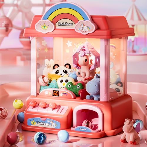 Candy Mini Claw Machine for Kids|Unicorn Toys for Girls 8-10|2023 Christmas Best Gifts Ideas for 4 5 6 7 Year Old Girls and Teens|Unique Christmas Birthday Gifts for Kids 8-12 and Teenage Girls