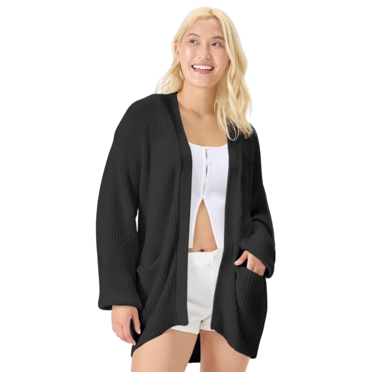 florence by mills Women's Bright Side Oversized Cardi
