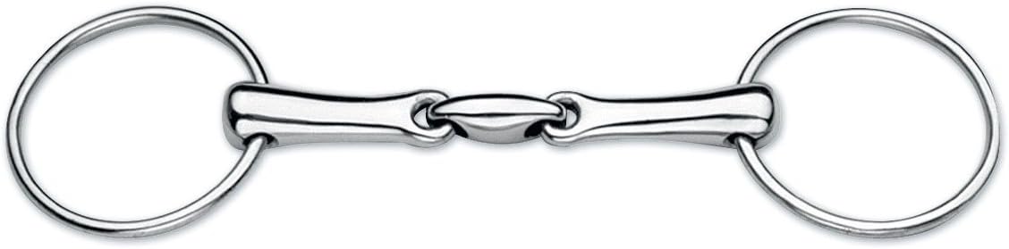 JP Stainless Steel Oval Link Loose Ring Snaffle Bit