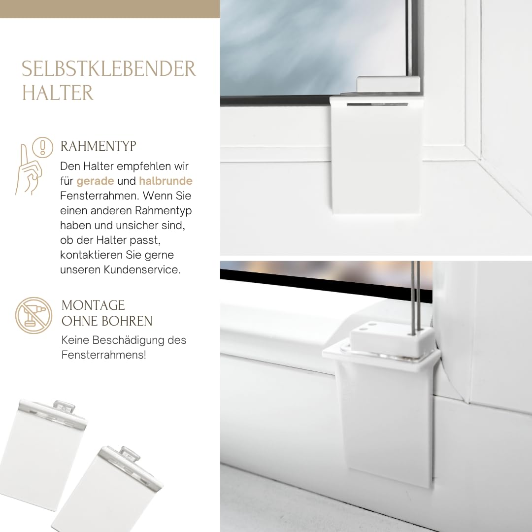Home-Vision Premium Plissee Faltrollo zum Kleben Olive B70cm x H120cm