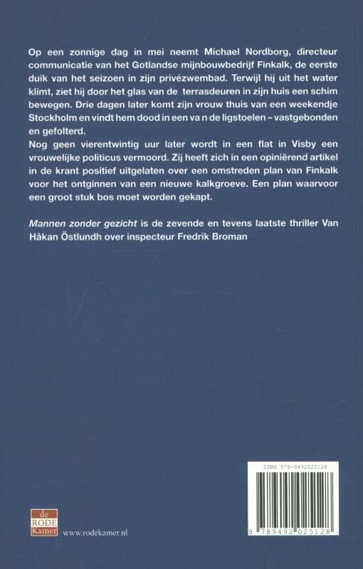 Mannen zonder gezicht: literaire thriller (Fredrik Broman, 7)