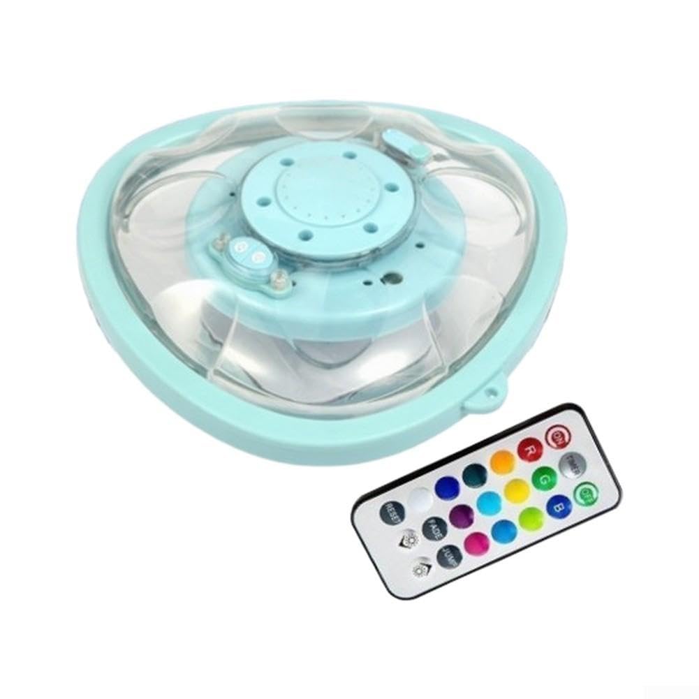Lumière LED Piscine Télécommande Jet d'Eau Rechargeable