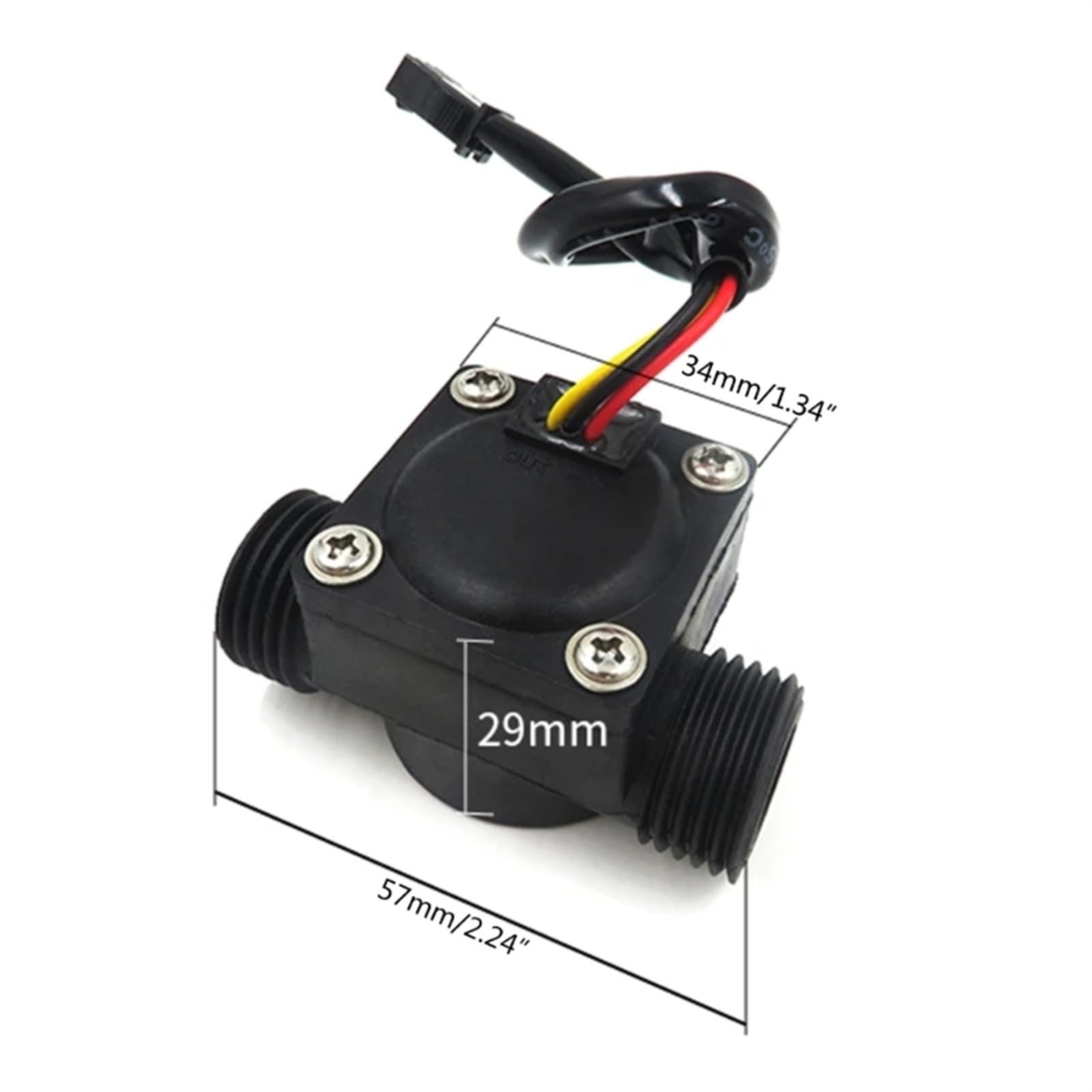 Flow Sensor Meter Digital Pipeline Water Flow 1-30L/min Water Flow Counter Water Control Water Flow Rate Switches Flow Meter Flowmeter for Water Heaters