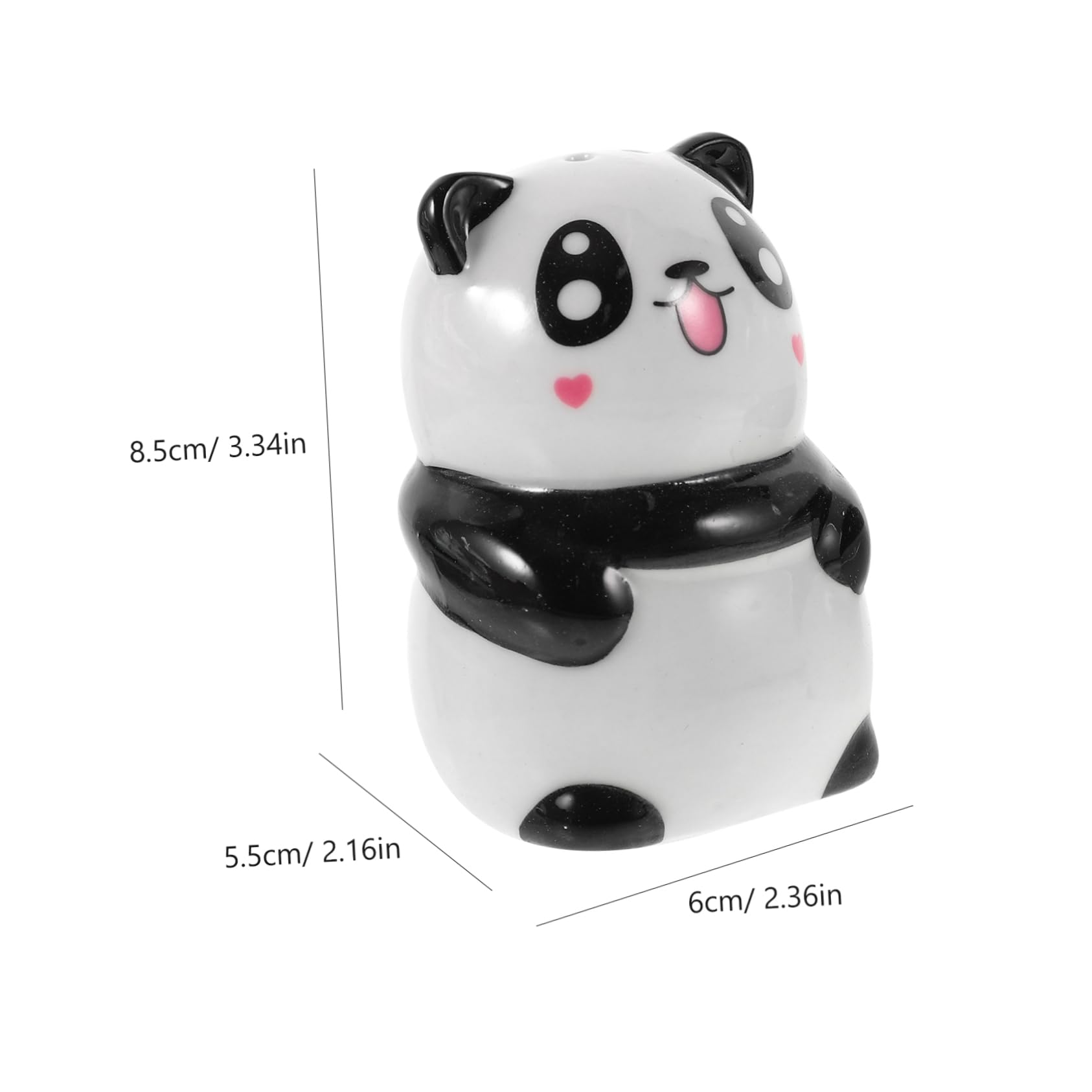Unomor Cute Cartoon Panda Shakers 2-piece Set Kitchen Seasoning Containers for Home Restaurant Dec