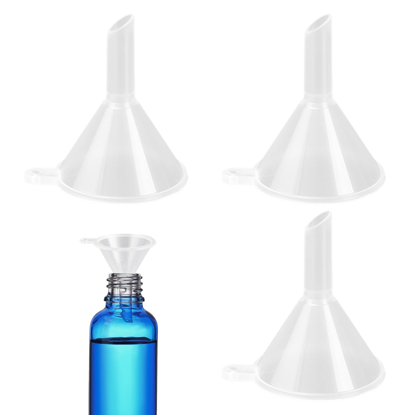 3PCS Mini Funnels for Filling Small Bottles Plastic Small Funnels for Filling Bottles Precision Fillings Funnel for Atomizers Bottle Liquid Smalls Funnel for Fillings Small Mini Bottle or Containers