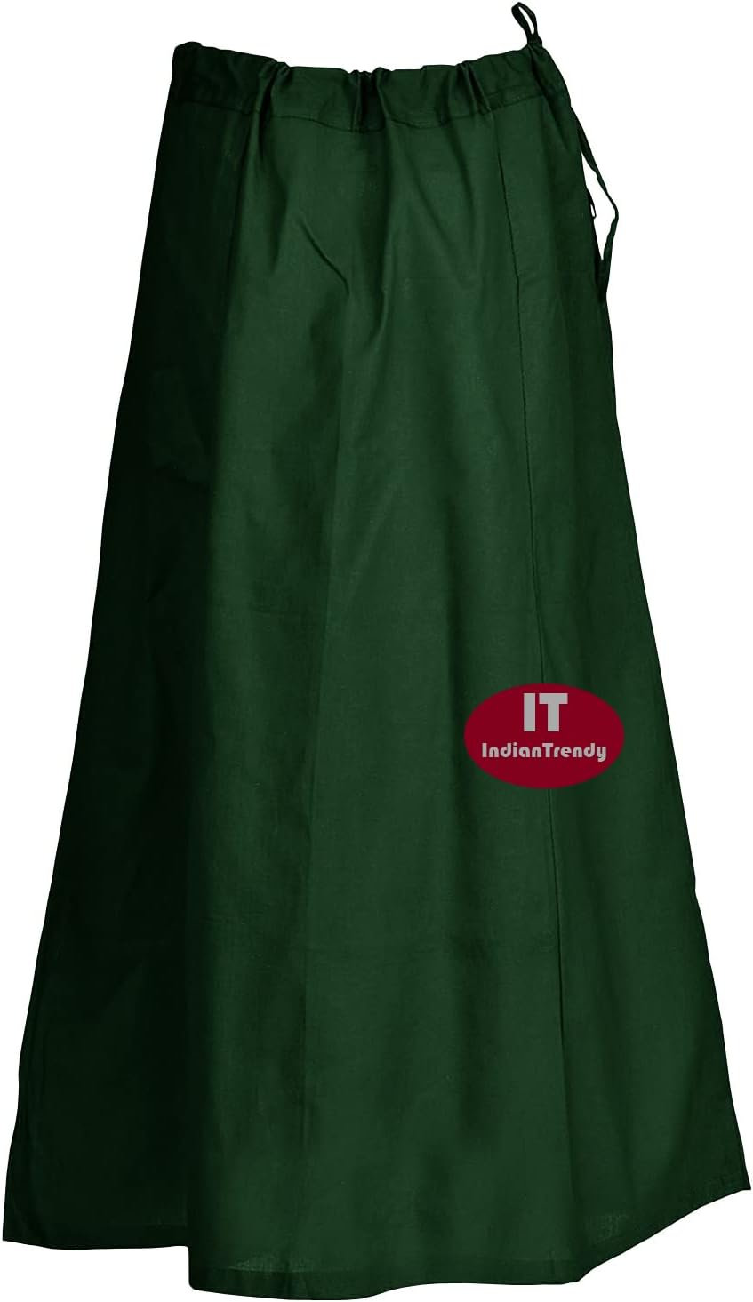 Indian Trendy Sari Petticoat Cotton Stitched Adjustable Waist Saree Underskirt Lining Skirt