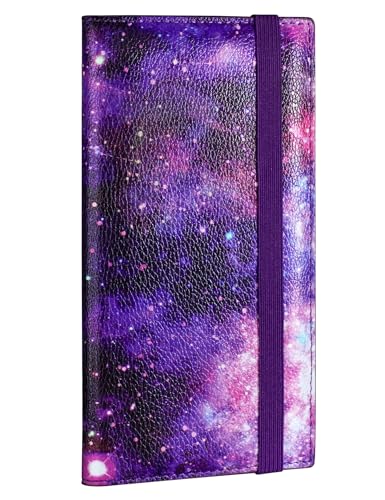 Image of Zreal Checkbook Cover for Men & Women, Premium Vegan Leather Checkbook Holder for Top & Side Tear Duplicate Checks with RFID Blocking (Starry)