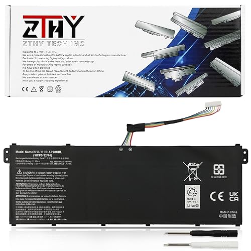 Image of AP20CBL Laptop Battery for Acer Aspire 5 A515-45 Aspire 7 Swift 3 SF314-43 | A515-45G A515-46 A515-56 A515-56T A515-56G A715-43G SF314-511 Vero AV15-51 TravelMate Spin B3 B311RNA-32 Chromebook CB315-4H