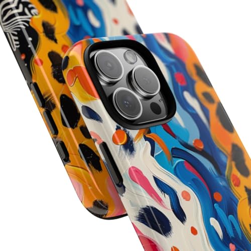 Coque rigide iPhone 16 Pro Max zèbre abstrait protection anti-rayures