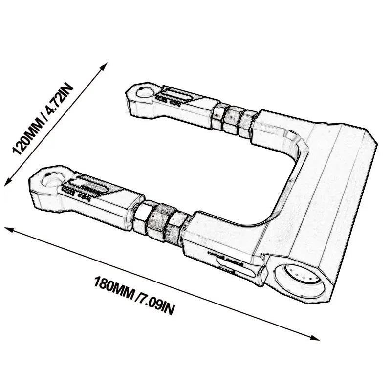 MUEOSI Tieferlegungs-Kit Für BMW S1000RR/XR/R - CNC Aluminium Federungsstreben