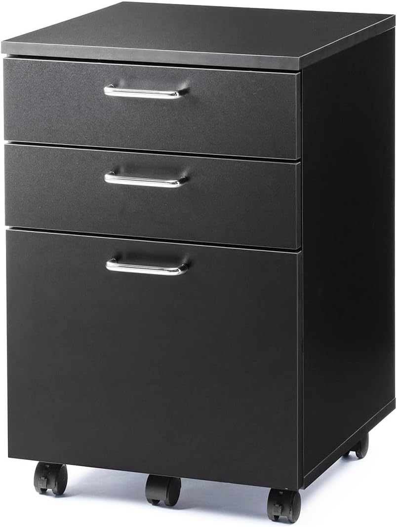 取付無料！USMハラー 2段ブラックキャビネット 小さめデスクワゴン