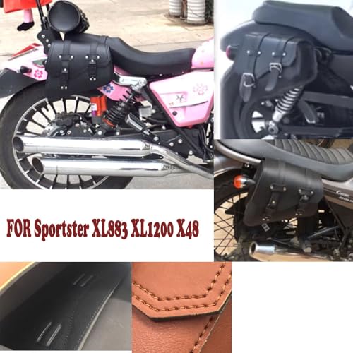 Alforja lateral impermeable para moto Sportster XL883 XL1200 miniatura 2