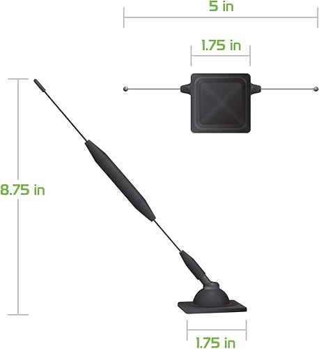 Miniatura 5 de Antena de refuerzo de señal de teléfono celular para Verizon, AT&T, T-Mobile - Repetidor pasivo de montaje en camión y automóvil para iPhone 5G, 4G