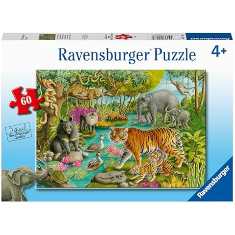 Ravensburger 60 Piece Animals of India Puzzle Cover