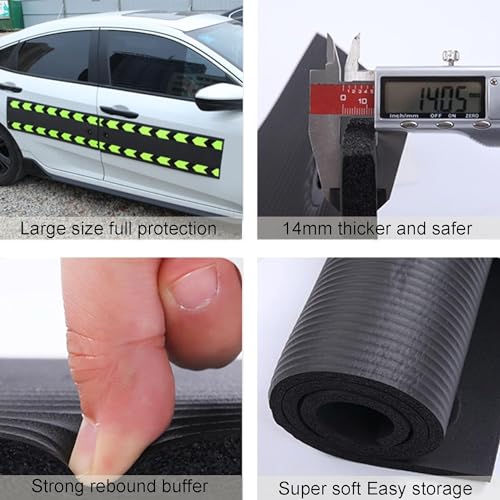 Protector de esquinas para puerta, panel magnético para evitar abolladuras, protector de puerta de coche, cojín suave extraíble para garajes y almacenes
