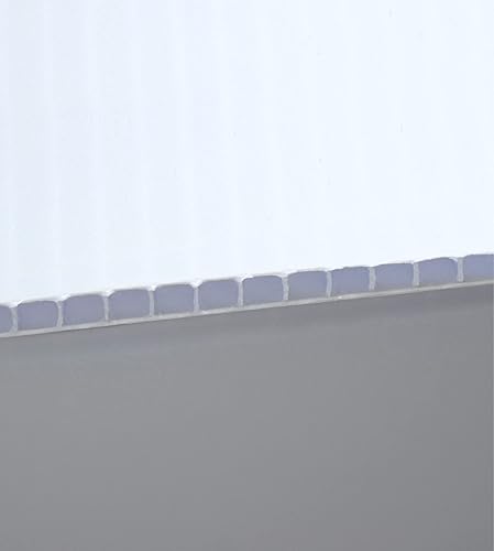 Miniatura 6 de Hoja de plástico corrugado en blanco de 36 x 24 pulgadas, impermeable, resistente al agua, resistente al aire libre para póster (36 x 24 pulgadas,
