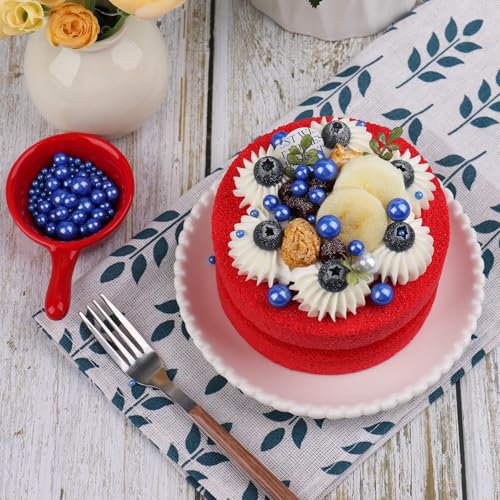 Image of Sprinkles for Cake Decorating, Blue Pearl Sprinkles 4 Sizes Mix for Cake Cupcake Cookie Baking Donuts Ice Cream Toppings