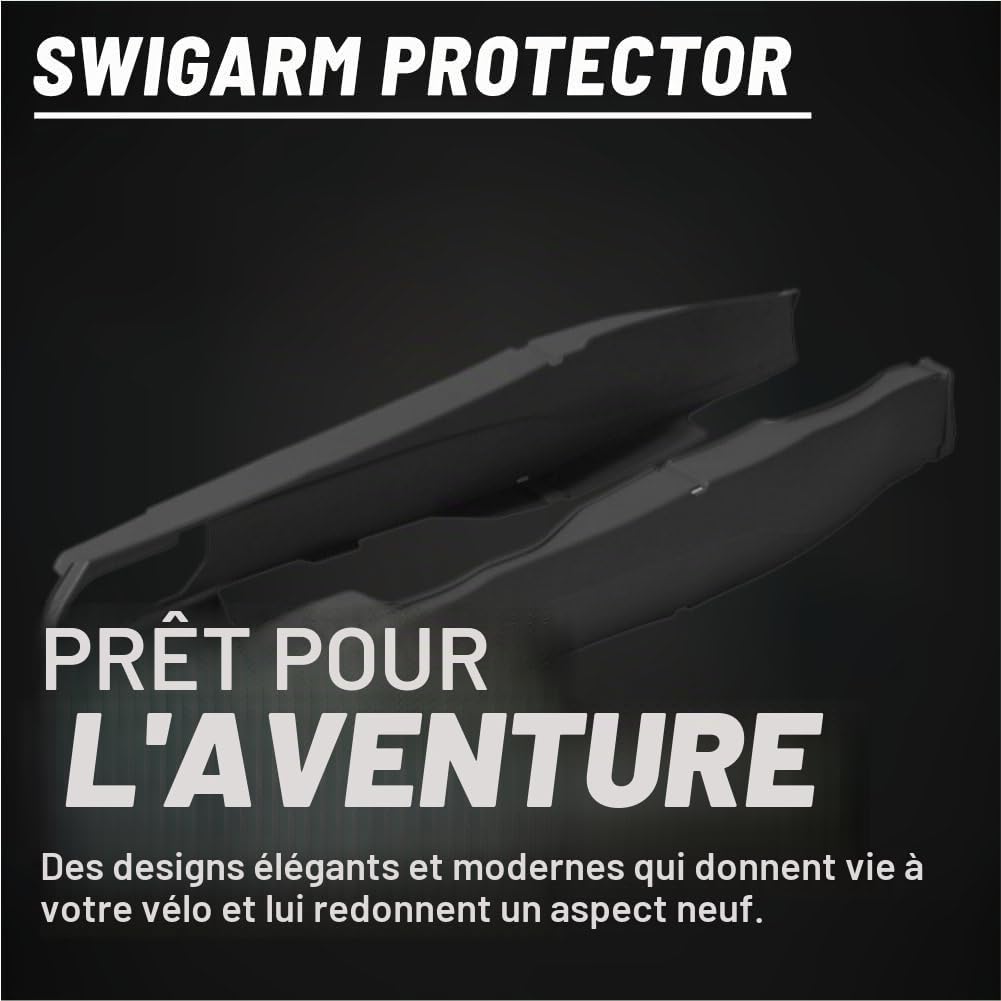 POLISPORT 8456600001 - Protecteur de bras oscillant en polyamide solide et durable facile à installer compatible avec les motos KTM en couleur noir