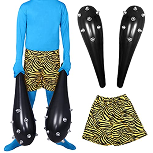 [Formemory] 鬼のパンツ こん棒＊２個 3点セット なまはげ 赤鬼 青鬼 仮装 変身 なりきり もじゃ コスチューム 鬼 張子 節分 豆まき オニ退治 赤鬼 青鬼 節分豆 郷土 フェイス こん棒