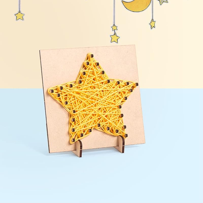 ストリングアートキット 可愛い星 子供 初心者 簡単 Diy 手作り 手芸キット 木製 糸かけアート Xh4vfau4pt Godawaripowerispat Com