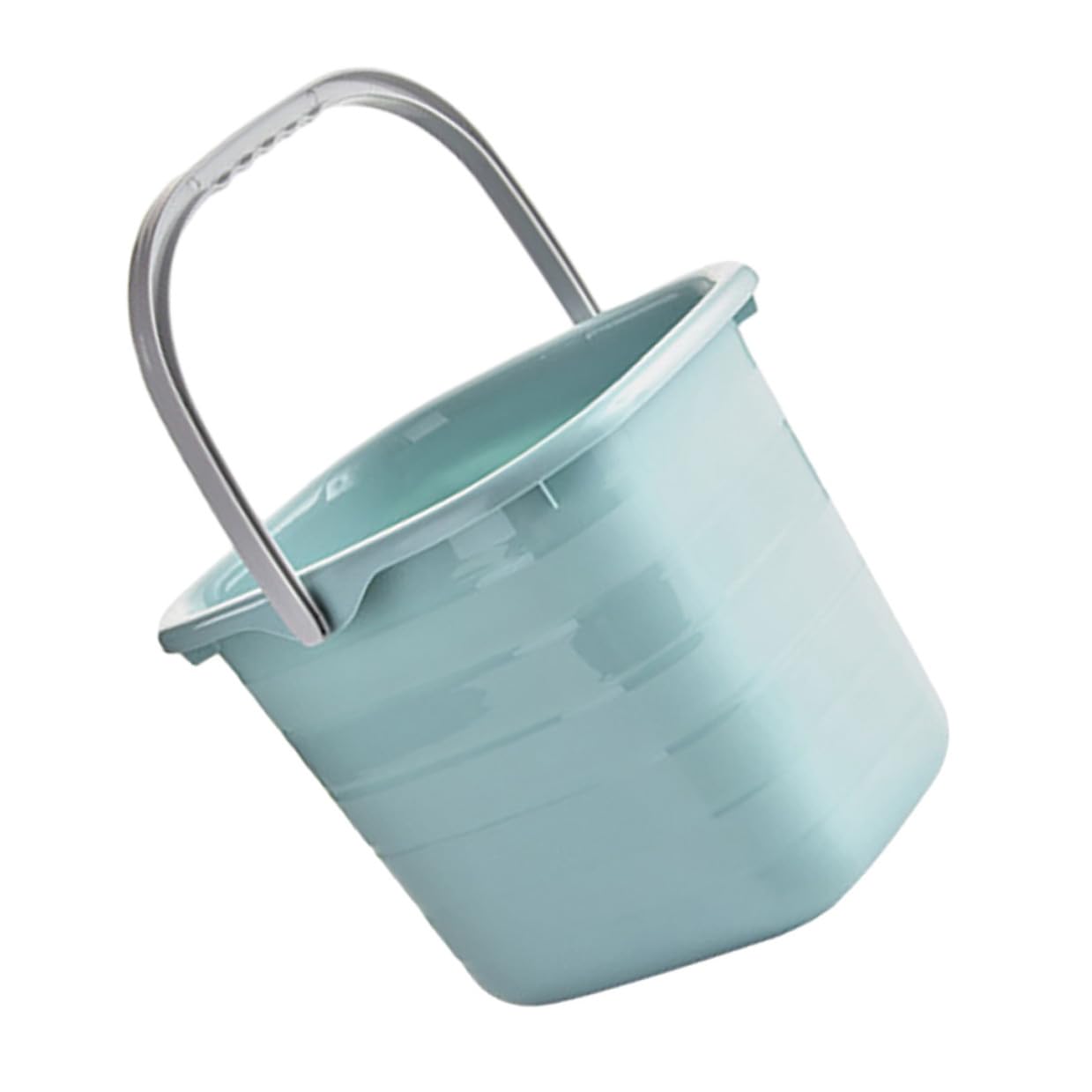 SOLUSTRE Secchio Portatile Rettangolare Manico in Plastica Buona Capacità di Carico e Maneggevolezza Salva Fatica per Uso Domestico e Giardinaggio