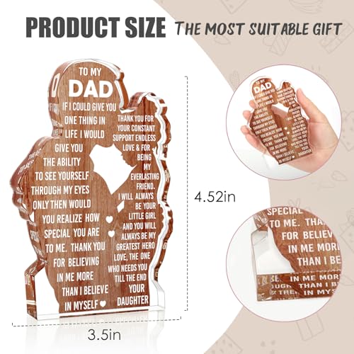 Dad Gifts from Daughter Dad Christmas Birthday Gift Fathers Day Card - Image 3