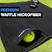 Diawings All in One Golf Towel, 5-in-1 Multi-Functional Golf Towel, with Magnetic Hold, Waffle Weave Microfiber Club & Ball Towel, Retractable Brush, Carabiner Clip – Ultimate Golf Accessory (Gray)