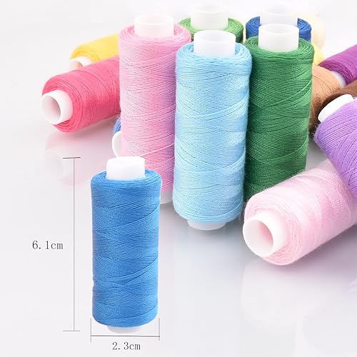Kit de 60 hilos de poliéster para máquina de coser miniatura 2