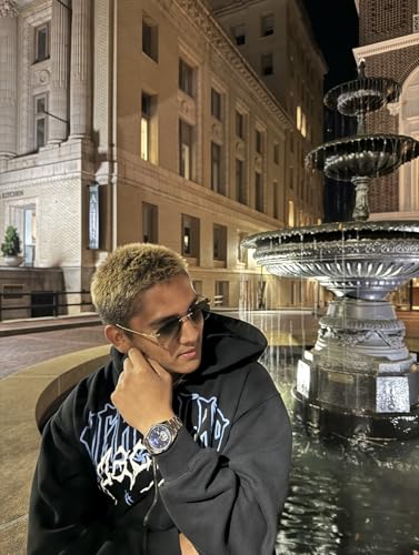 Rimless Rectangle Sunglasses for Men Women Cool Frameless Sun Glasses Vintage Square Eyewear4