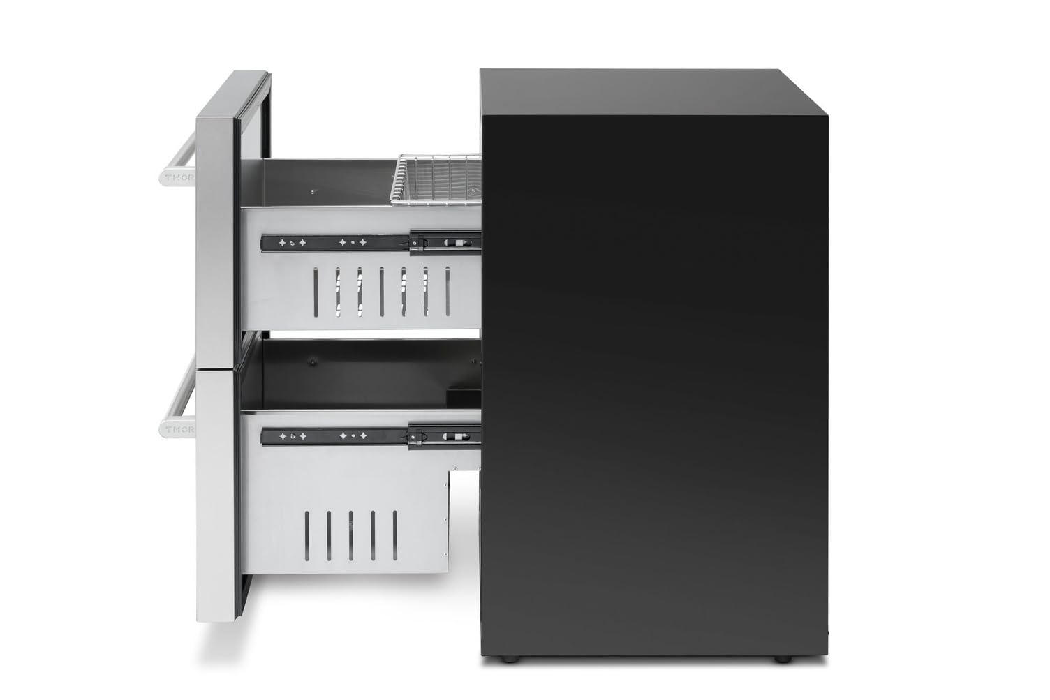 Thor Kitchen 24-Inch Indoor Outdoor Refrigerator Drawer In Stainless Steel - Model Trf24u on Fridge.com - View 6