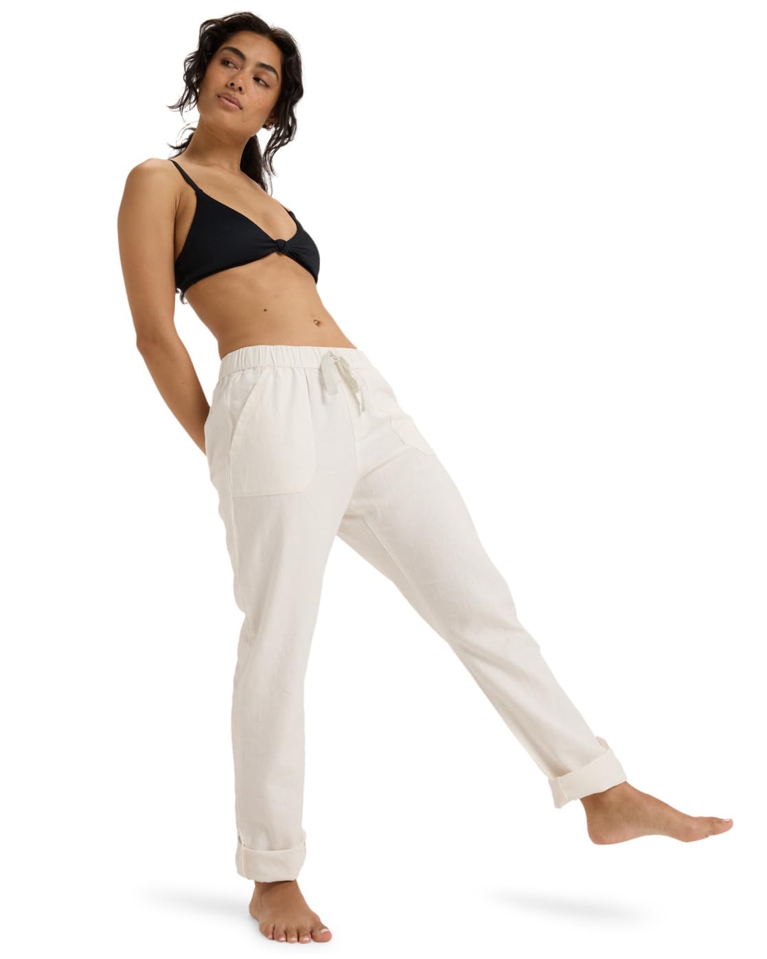 Roxy Young Women On The Seashore Pants, White, M EU