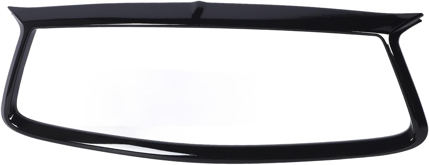 Front Grille Trim, Front Bumper Grille Surround Bezel Cover Gloss Black Compatible with Infiniti Q60 2017-2022