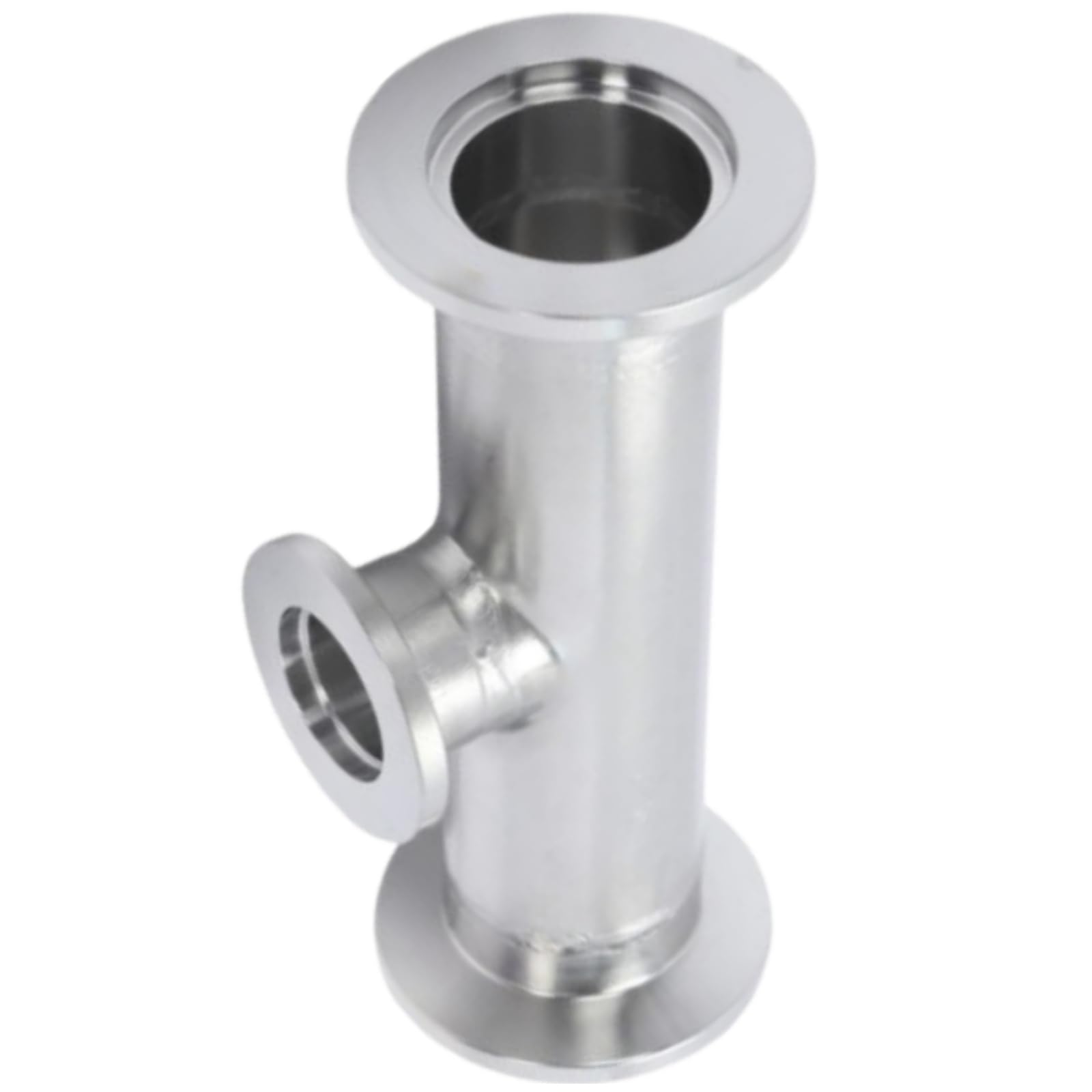 Reductor en T de 3 vías, reductor de acero inoxidable de instalación rápida para industrias alimentarias, bebidas y salud (KF25 a KF16)