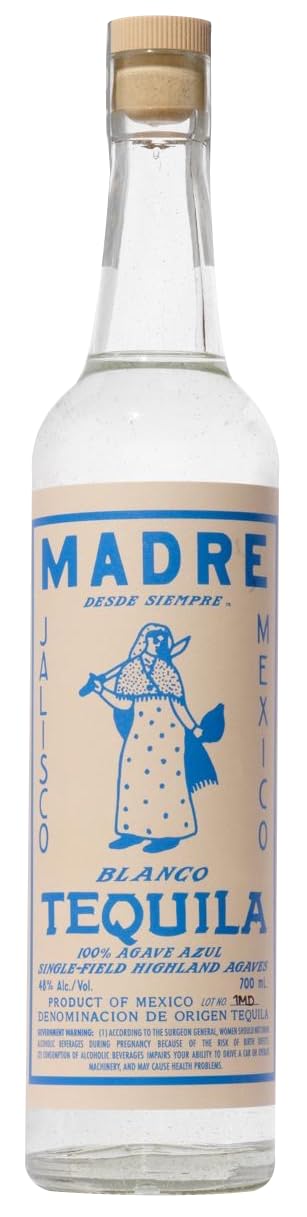 Madre Mezcal Tequila Blanco 70cl, 48% ABV | Premium Blanco Tequila, 100% Blue Webber Agave