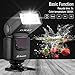 Powerextra Professional DF-400 Speedlite Camera Flash for Canon Nikon Pentax Samsung Fujifilm Olympus Panasonic Sigma Minolta Leica Ricoh DSLR Cameras and Digital Cameras with Single-Contact Hotshoe