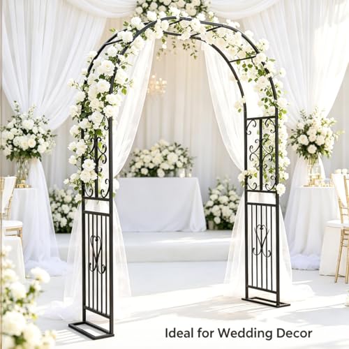 Arche de jardin en métal résistant aux intempéries avec base stable - 5