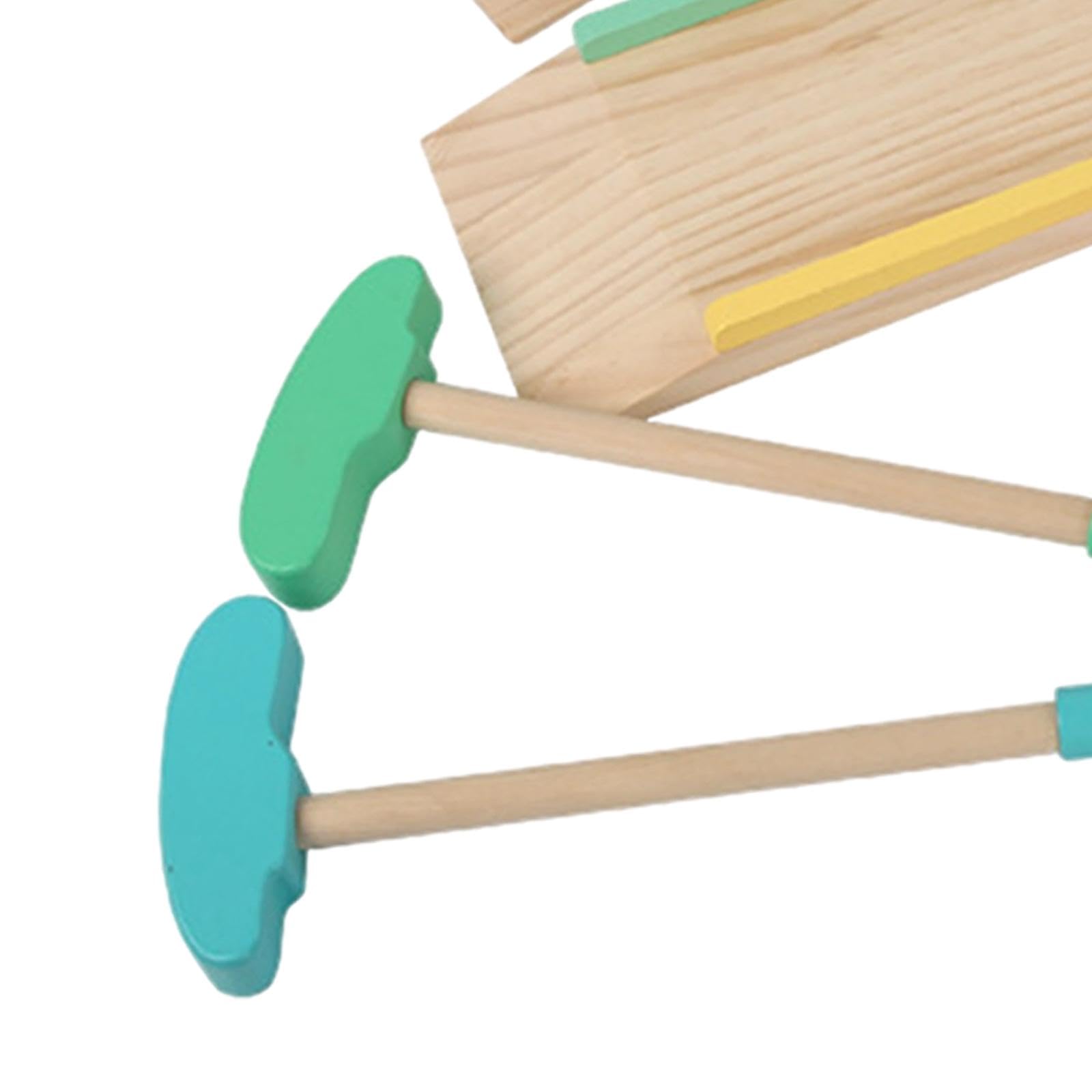 Vaveren Children Mini Golf Set Wooden Simulation Golf Kits Parent Child Kids Golf Club Set for Backyard Children Boys and Girls Kids