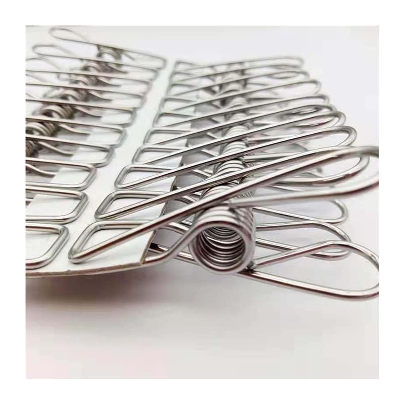 Mollette per stendere i panni 100 pezzi multiuso clip in acciaio inox morsetti for abbigliamento calzini asciugamano